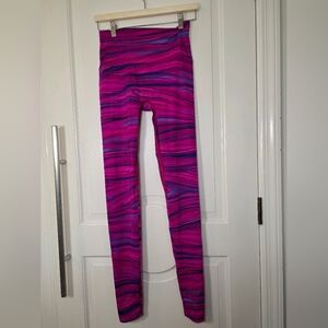 K-Deer Long Leggings In Hot Pink Swirls